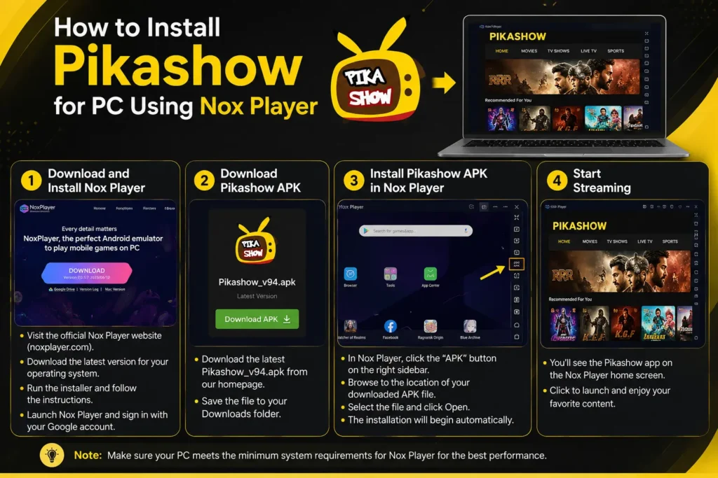 Pikashow for PC